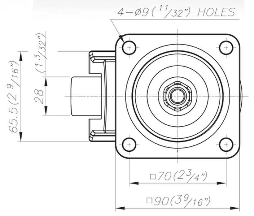GD80F foot casters GD80F foot casters